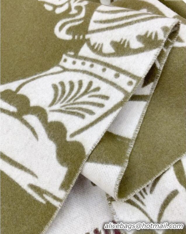 Top Grade Promotional Burberry Cashmere Cape B110606 Green 2025