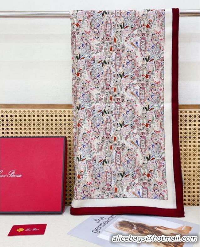 Good Looking Louis Vuitton Cashmere & Silk Scarf 140x140 LV110703 Burgundy 2025