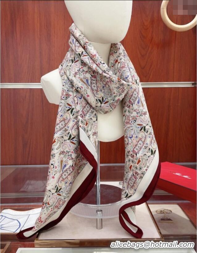 Good Looking Louis Vuitton Cashmere & Silk Scarf 140x140 LV110703 Burgundy 2025