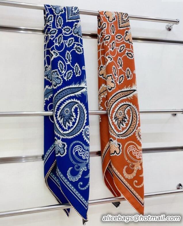 Grade Quality Hermes Cashmere & Silk Scarf 140x140 H110614 Blue 2025