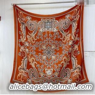 New Cheap Hermes Cashmere & Silk Scarf 140x140 H110615 Brickred 2025