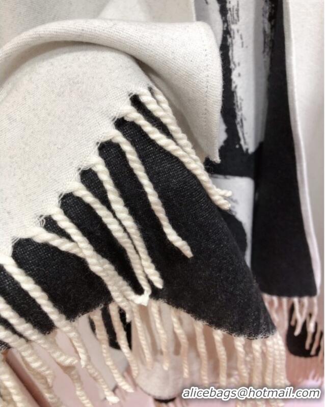 Classic Cheap Dior Miss Dior Cashmere Reversible Cape D110717 Black/Grey 2025