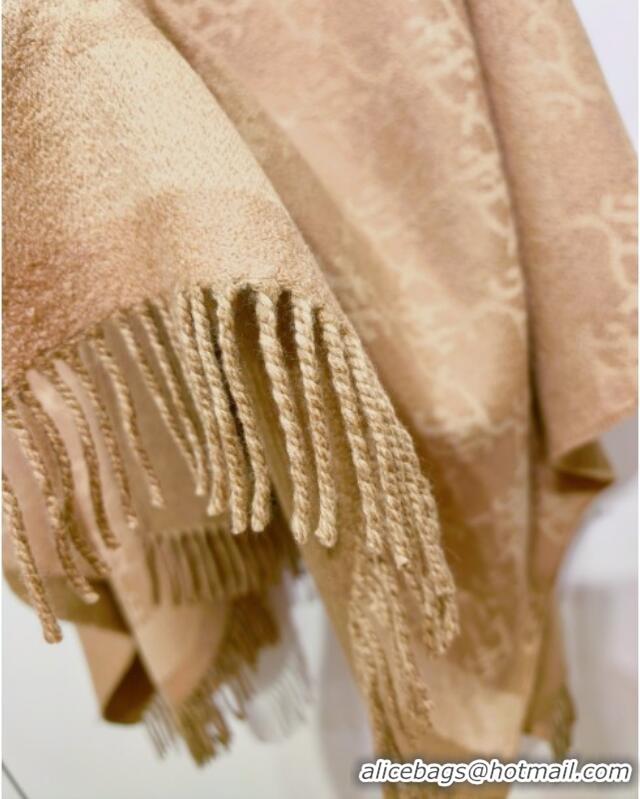 Fashion Discount Fendi Wool & Cashmere Cape F110719 Brown 2025