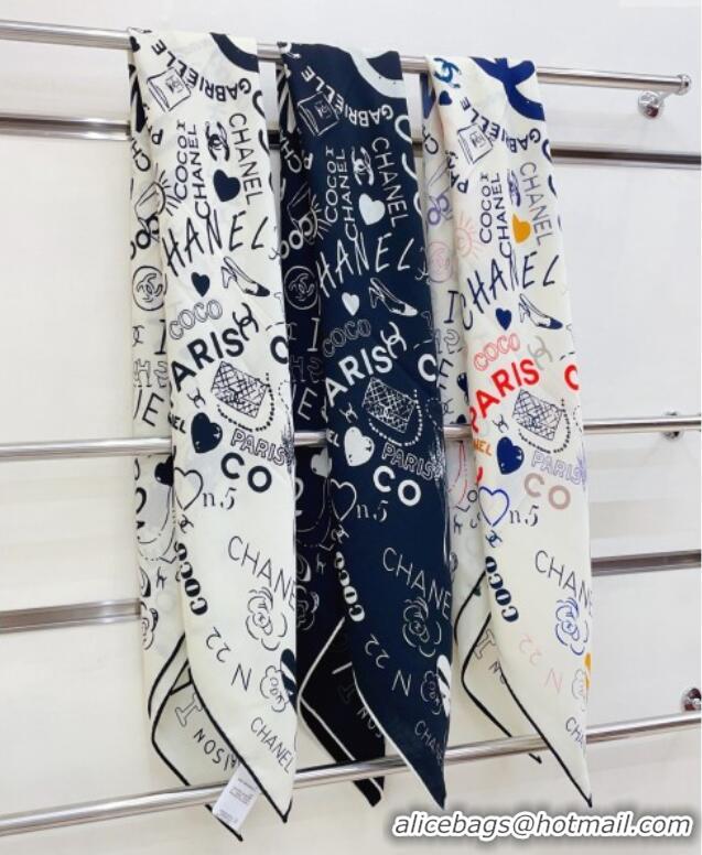 Cheapest Chanel Cashmere & Silk Scarf 140x140 CH110610 Black 2025