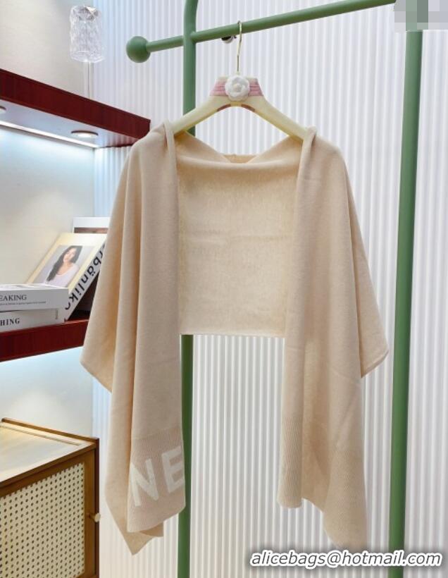 Cheap Discount Chanel Cashmere Scarf 180x45cm CH110704 Beige 2025