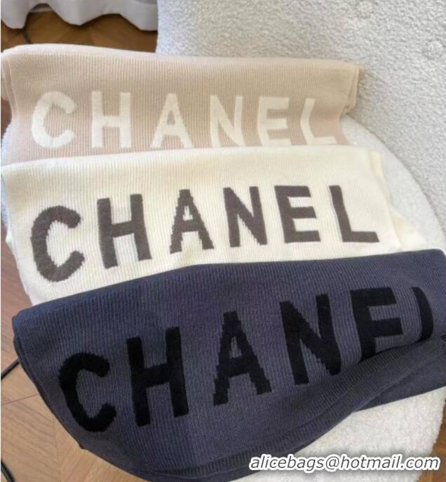 Market Sells Cheap Chanel Cashmere Scarf 180x45cm CH110705 Blue 2025