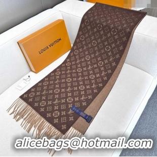 Best Quality Louis Vuitton Cashmere Long Scarf 180x30cm LV110714 Brown 2025