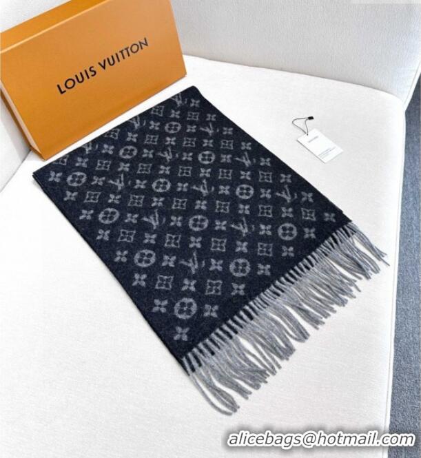 Market Sells Louis Vuitton Cashmere Long Scarf 180x30cm LV110715 Black 2025