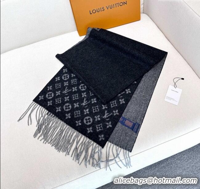 Market Sells Louis Vuitton Cashmere Long Scarf 180x30cm LV110715 Black 2025