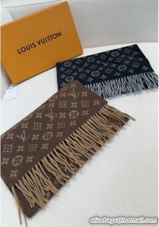 Market Sells Louis Vuitton Cashmere Long Scarf 180x30cm LV110715 Black 2025