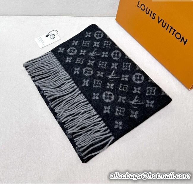 Market Sells Louis Vuitton Cashmere Long Scarf 180x30cm LV110715 Black 2025