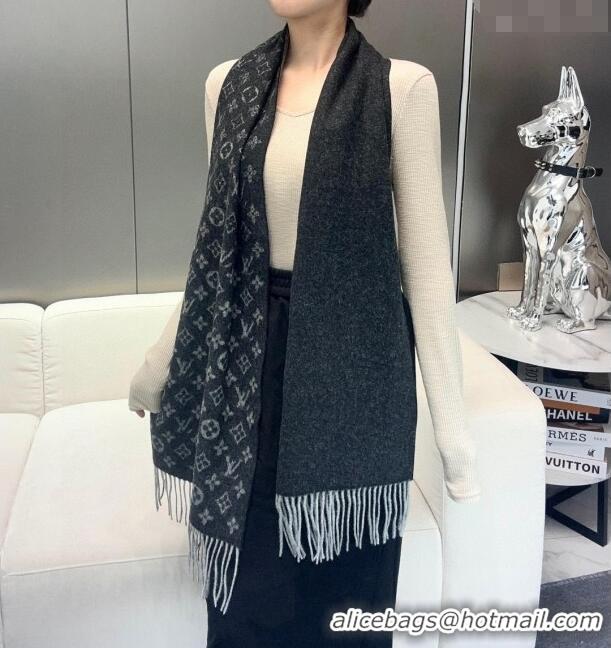 Market Sells Louis Vuitton Cashmere Long Scarf 180x30cm LV110715 Black 2025