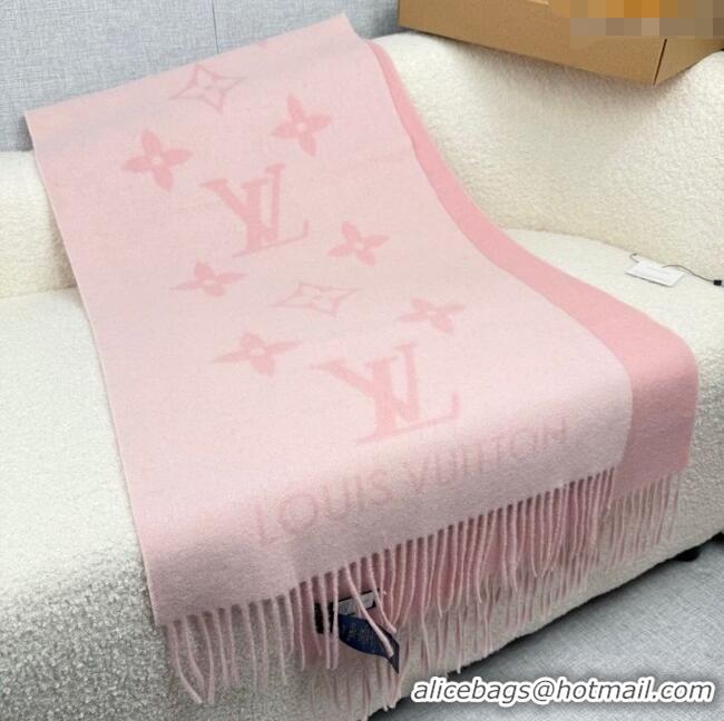 Good Looking Louis Vuitton Reykjavik Cashmere Long Scarf 45x180cm LV111101 Pink 2025