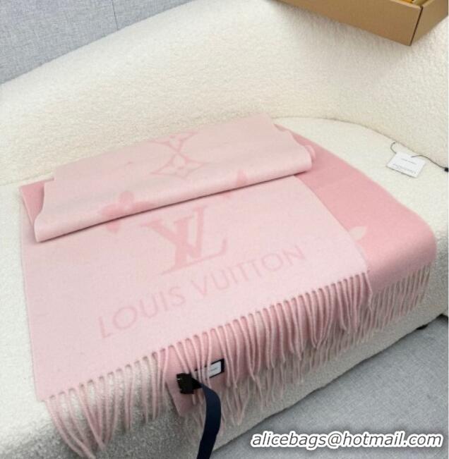 Good Looking Louis Vuitton Reykjavik Cashmere Long Scarf 45x180cm LV111101 Pink 2025