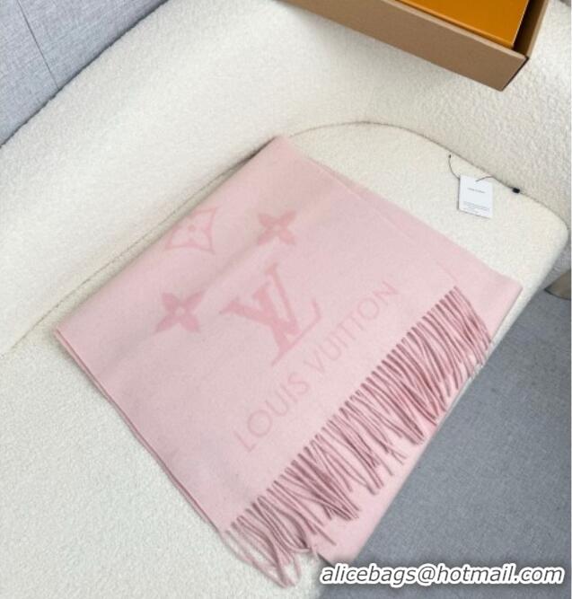 Good Looking Louis Vuitton Reykjavik Cashmere Long Scarf 45x180cm LV111101 Pink 2025