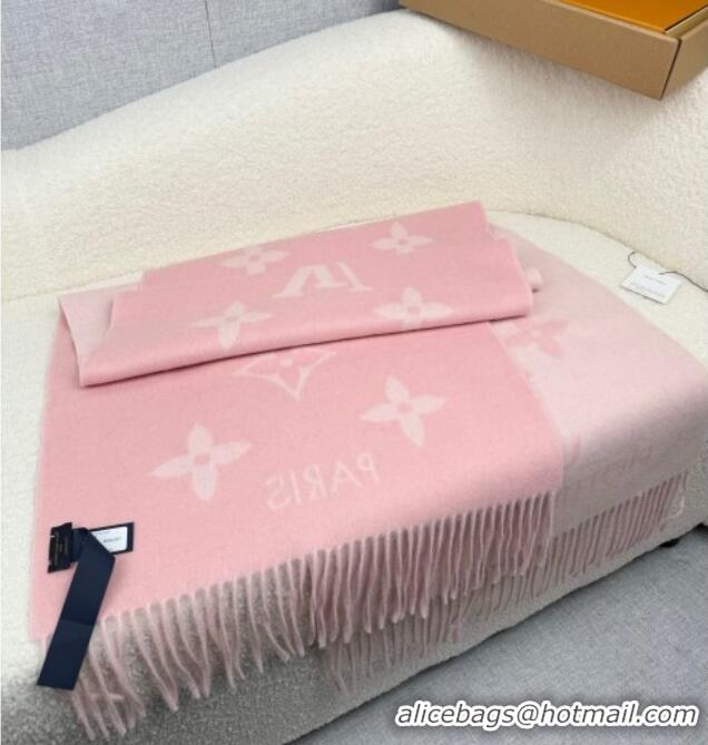 Good Looking Louis Vuitton Reykjavik Cashmere Long Scarf 45x180cm LV111101 Pink 2025