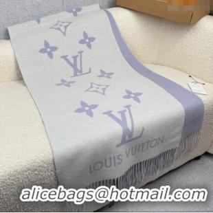 Best Price Louis Vuitton Reykjavik Cashmere Long Scarf 45x180cm LV111101 Purple 2025