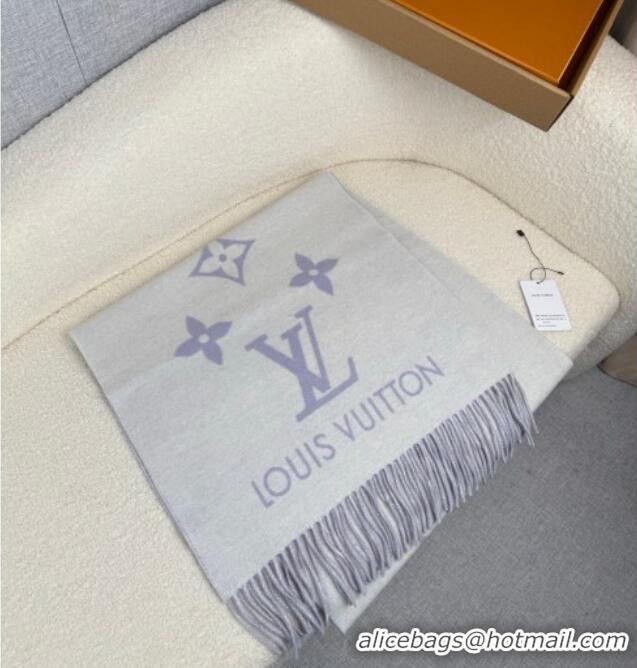 Best Price Louis Vuitton Reykjavik Cashmere Long Scarf 45x180cm LV111101 Purple 2025