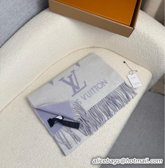 Best Price Louis Vuitton Reykjavik Cashmere Long Scarf 45x180cm LV111101 Purple 2025