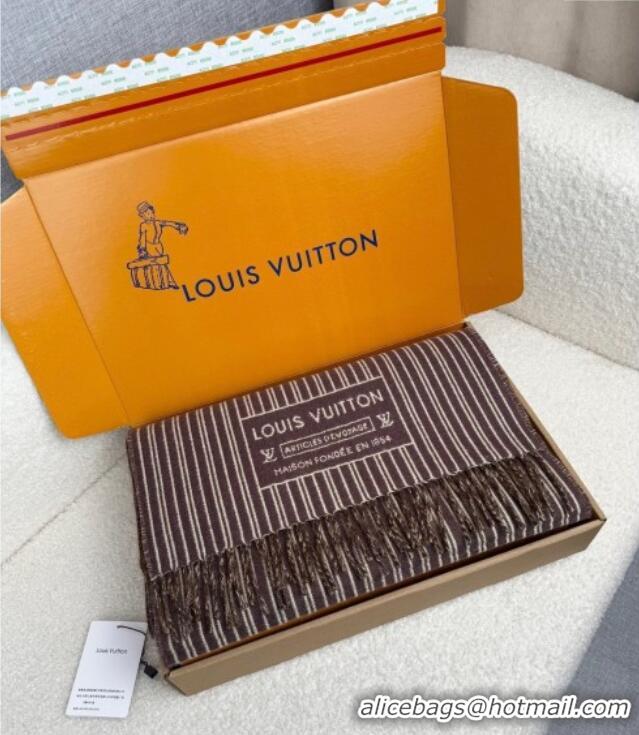Cheap Classic Louis Vuitton My Neverfull Wool Blend Long Scarf 30x200cm LV111102 Brown 2025