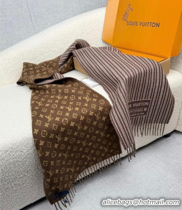 Cheap Classic Louis Vuitton My Neverfull Wool Blend Long Scarf 30x200cm LV111102 Brown 2025