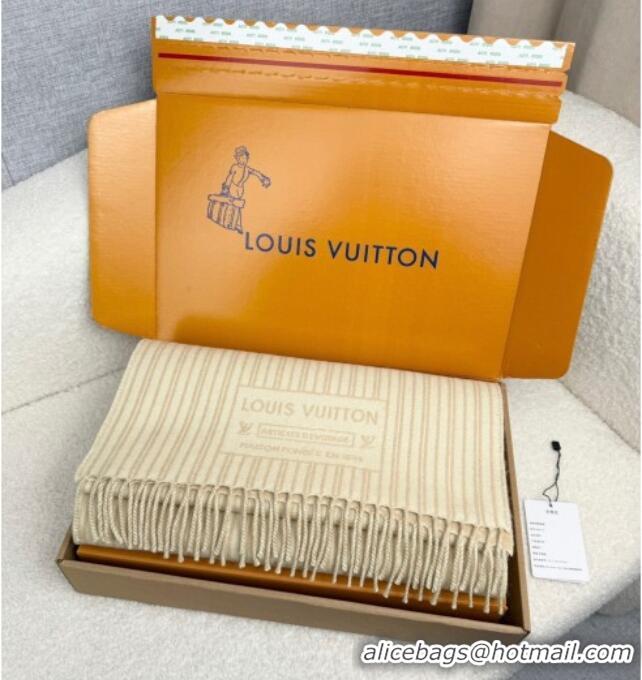 Well Crafted Louis Vuitton My Neverfull Wool Blend Long Scarf 30x200cm LV111102 Beige 2025