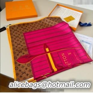 Original Cheap Louis Vuitton My Neverfull Silk Square Scarf 90x90cm LV111104 Pink 2025