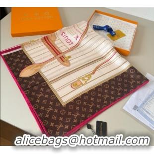 Best Price Louis Vuitton My Neverfull Silk Square Scarf 90x90cm LV111104 White 2025