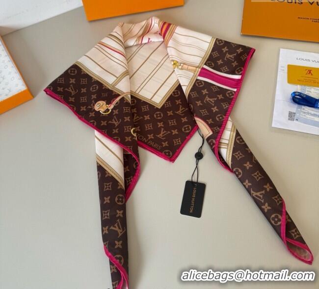 Best Price Louis Vuitton My Neverfull Silk Square Scarf 90x90cm LV111104 White 2025