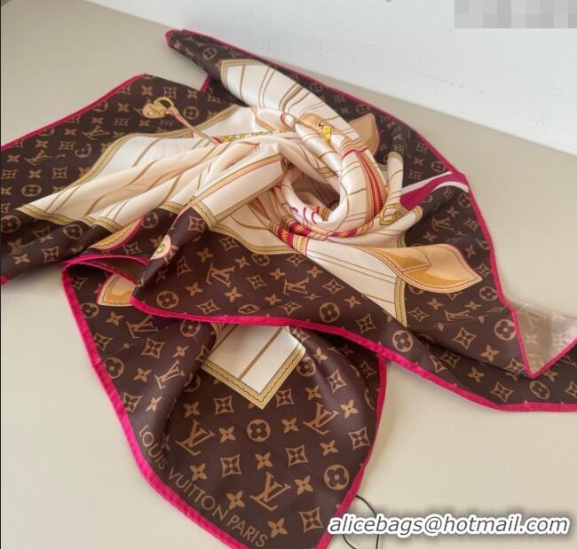 Best Price Louis Vuitton My Neverfull Silk Square Scarf 90x90cm LV111104 White 2025