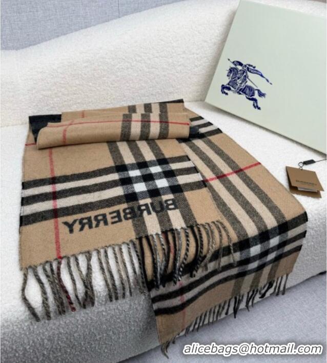 Fashion Discount Burberry Cashmere Long Scarf 30x168cm BR111101 Black 2025