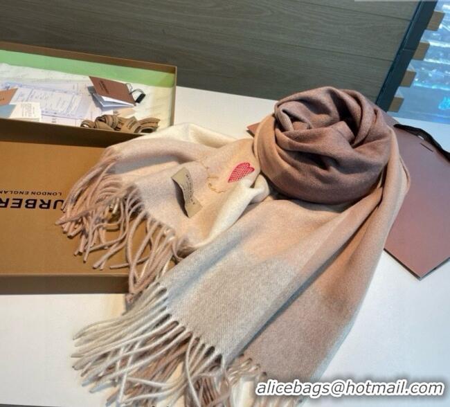 Best Price Burberry Heart Cashmere Long Scarf 70x200cm BR111102 Beige 2025