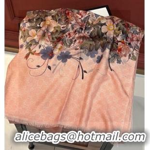 Fashion Discount Gucci Cashmere Long Scarf 110x200cm GG111143 Pink 2025