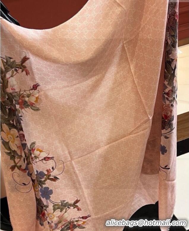 Fashion Discount Gucci Cashmere Long Scarf 110x200cm GG111143 Pink 2025