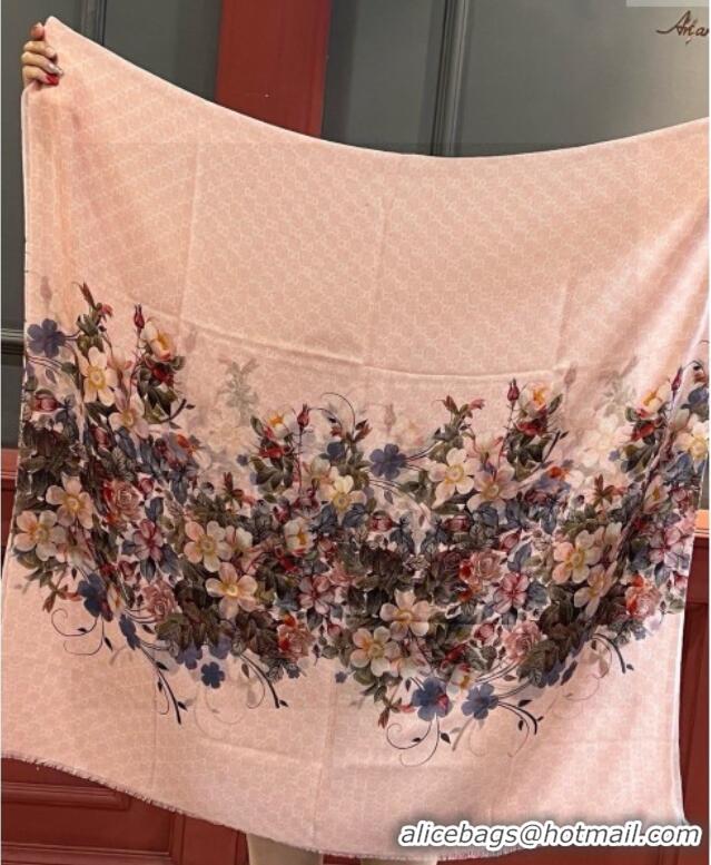 Fashion Discount Gucci Cashmere Long Scarf 110x200cm GG111143 Pink 2025