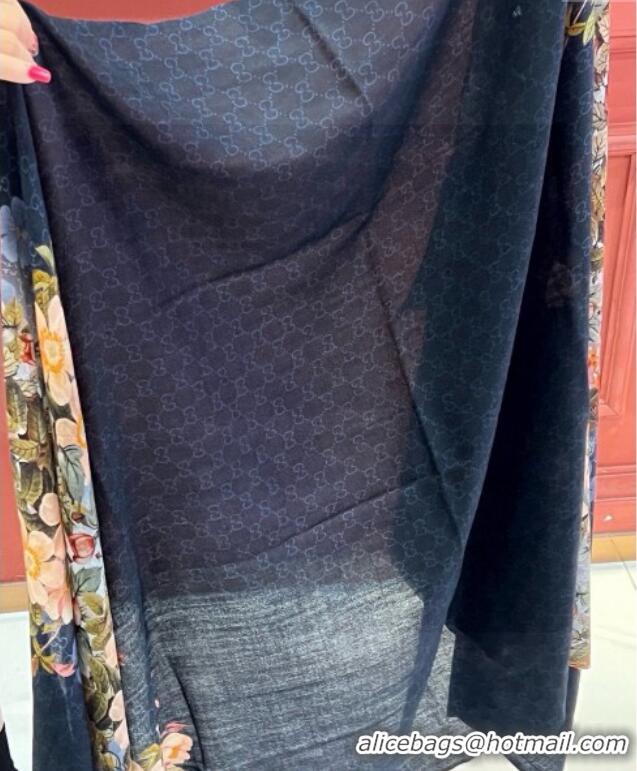 Buy Cheap Gucci Cashmere Long Scarf 110x200cm GG111143 Black 2025