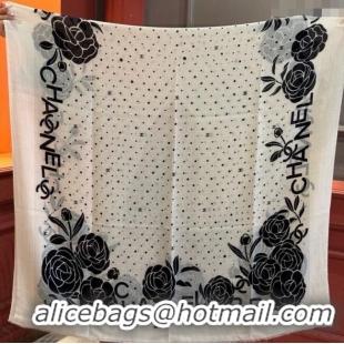 Famous Brand Chanel Cashmere Long Scarf 100x200cm CH111144 White 2025