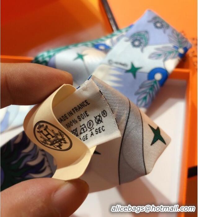 Luxury Discount Hermes La Source De Pegase Twilly Silk Bandeau Scarf 5x86cm 11153 Blue 2025