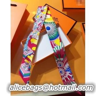 Classic Cheap Hermes La Source De Pegase Twilly Silk Bandeau Scarf 5x86cm 11153 Red 2025