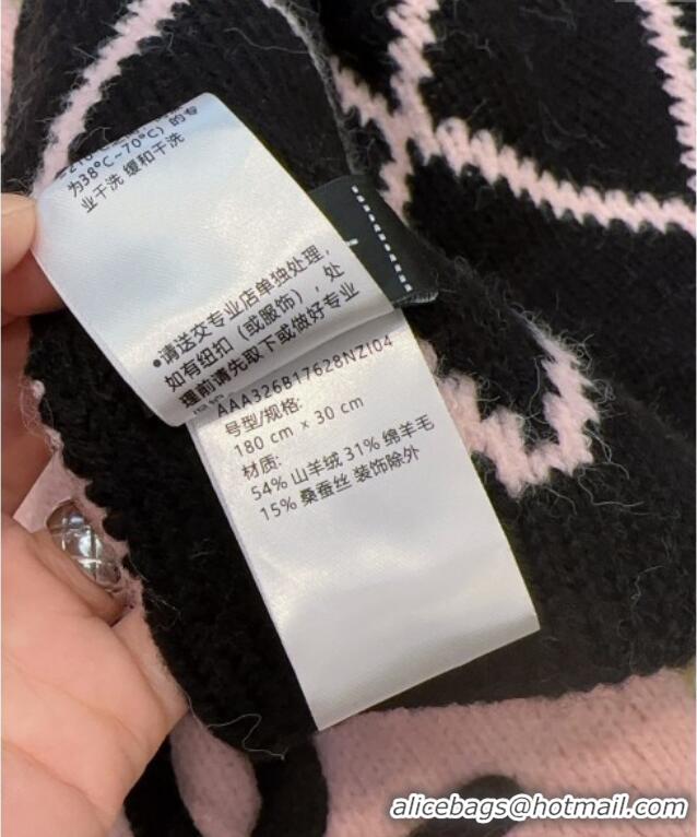 Top Design Chanel Cashmere Wool Silk Long Scarf 30x180cm CH111158 Pink 2025