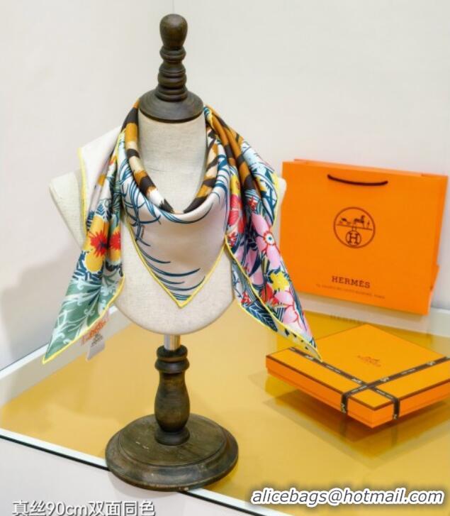 Best Price Hermes Tiger Tyger Silk Square Scarf 90x90cm 1175 Light Grey 2025