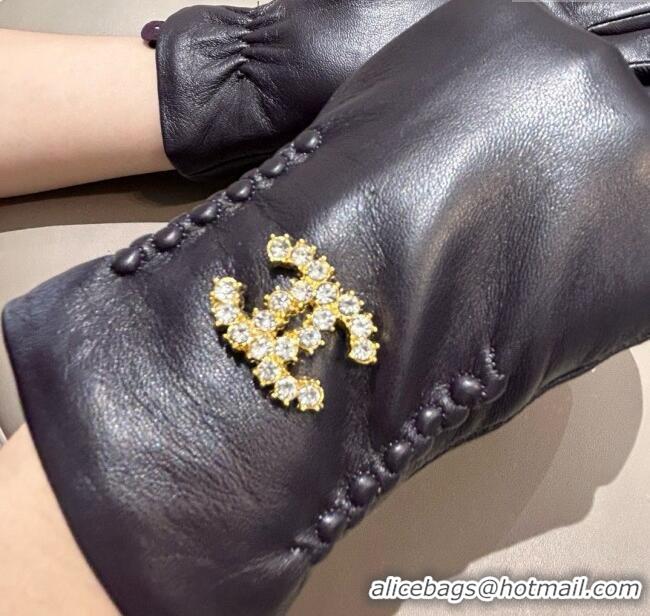 Unique Discount Chanel Lambskin Gloves CH111735 Chocolate Brown 2025