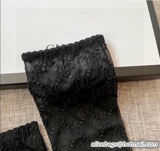 Hot Sell Cheap Gucci GG Mesh Gloves G111208 Black 2025