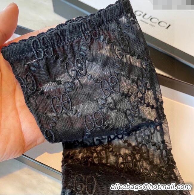 Hot Sell Cheap Gucci GG Mesh Gloves G111208 Black 2025