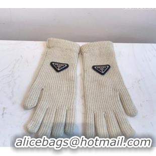 Grade Design Prada Knit Gloves 0111 White 2024