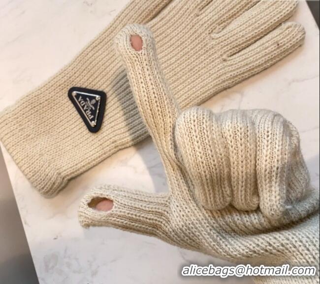 Grade Design Prada Knit Gloves 0111 White 2024