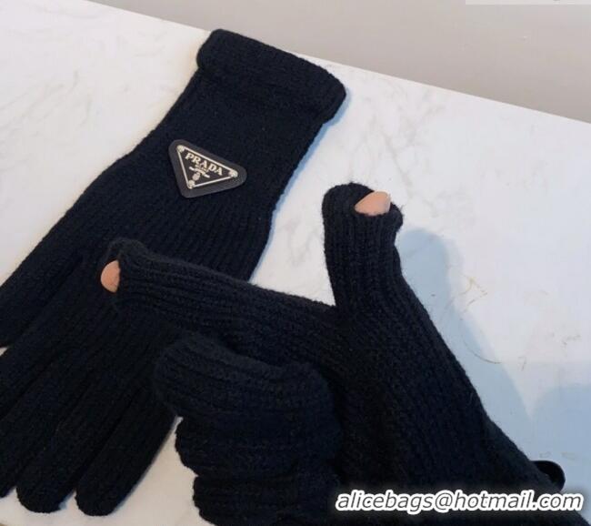 Grade Design Prada Knit Gloves 0111 Black 2024