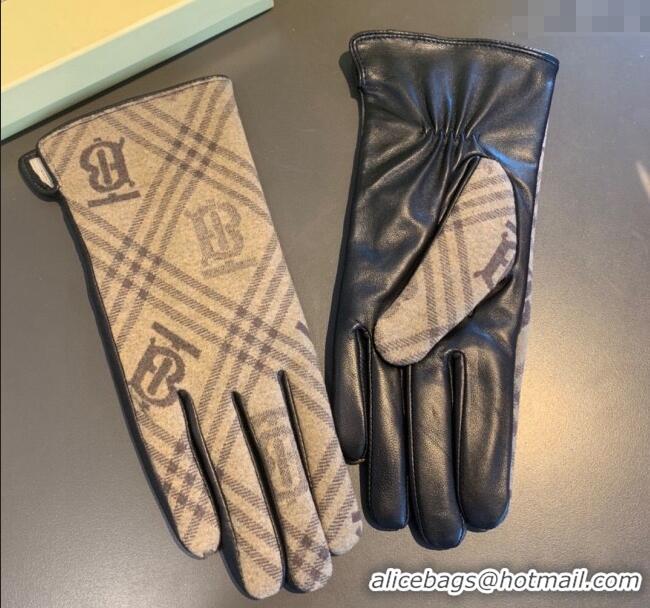 Good Looking Burberry TB Lambskin and Cashmere Gloves 0111 Beige 2024
