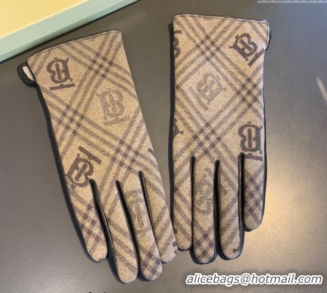 Good Looking Burberry TB Lambskin and Cashmere Gloves 0111 Beige 2024