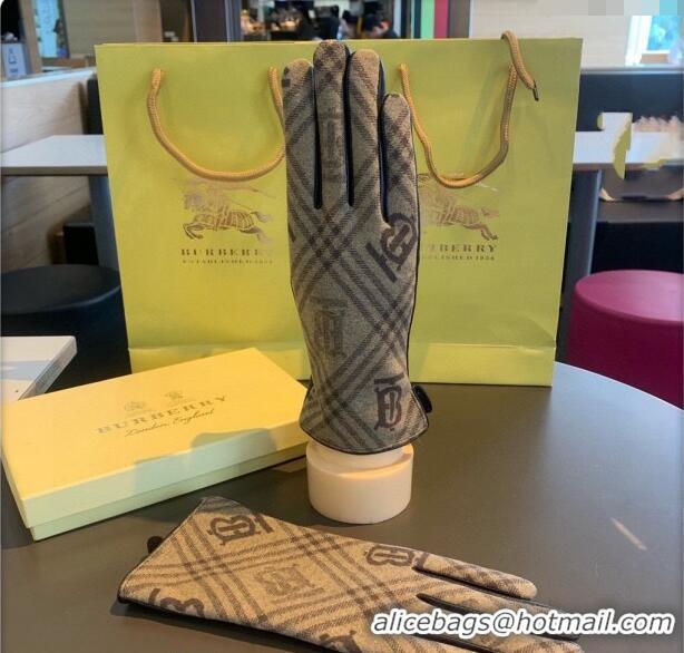 Good Looking Burberry TB Lambskin and Cashmere Gloves 0111 Beige 2024